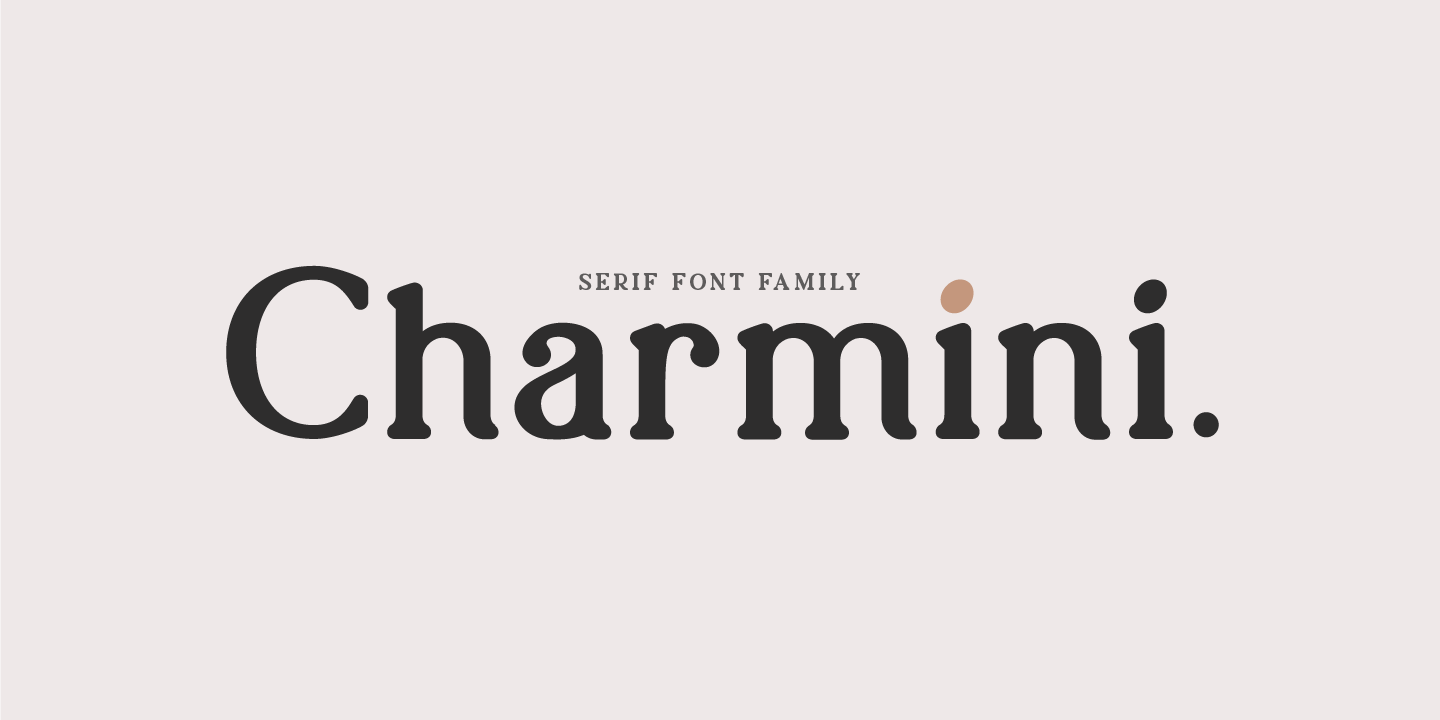 Beispiel einer Charmini SemiBold-Schriftart